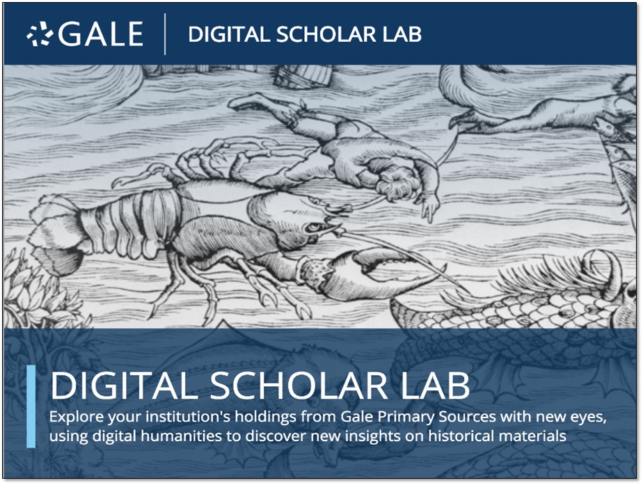 Workshop: Gale Digital Scholar Lab